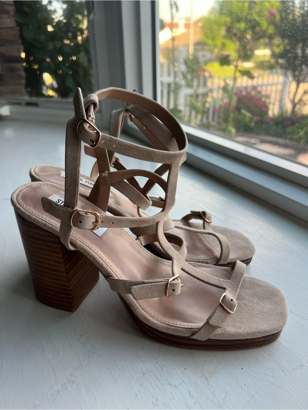 Steve Madden Daelene Leather Sandals, 8.5